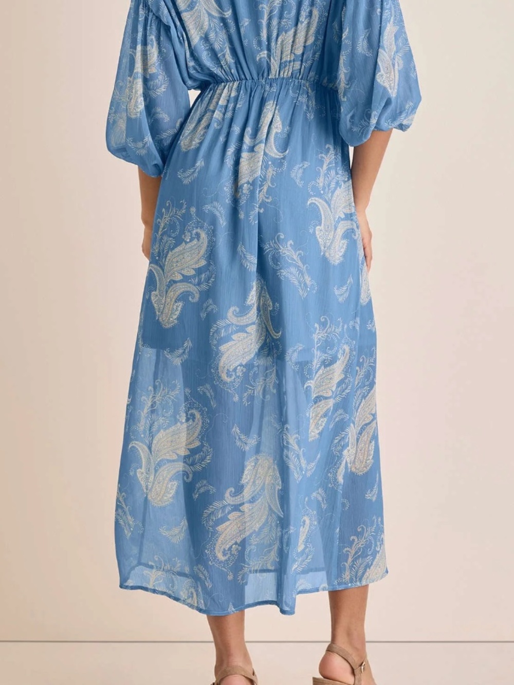 VENUS Button Down Maxi Dress - Blue NEW - Picture 8 of 15